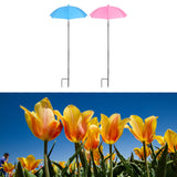 Maxbell Plant Umbrellas Decorative Sun Protection for Backyard Potted Plants Outdoor 2 Pieces