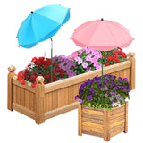 Maxbell Plant Umbrellas Decorative Sun Protection for Backyard Potted Plants Outdoor 2 Pieces