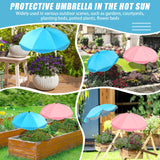 Maxbell Plant Umbrellas Decorative Sun Protection for Backyard Potted Plants Outdoor 2 Pieces