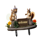 Maxbell Decoration Acrylic Garden Stake 2D Flat Welcome Sign for Porch Patio Pathway