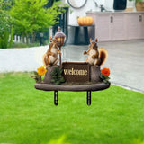 Maxbell Decoration Acrylic Garden Stake 2D Flat Welcome Sign for Porch Patio Pathway