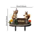 Maxbell Decoration Acrylic Garden Stake 2D Flat Welcome Sign for Porch Patio Pathway
