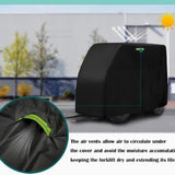 Forklift Cover All Weather Use Rainproof Multifunctional Forklift Rain Cover 265cmx125cmx204cm