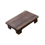 Maxbell Wood Low Tea Table Tatami Table for Balcony Living Room Sitting on The Floor 40x28x10cm Brown