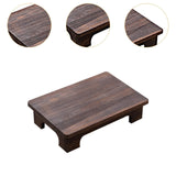 Maxbell Wood Low Tea Table Tatami Table for Balcony Living Room Sitting on The Floor 40x28x10cm Brown
