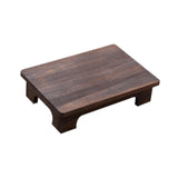 Maxbell Wood Low Tea Table Tatami Table for Balcony Living Room Sitting on The Floor 50x28x10cm Brown