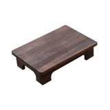 Maxbell Wood Low Tea Table Tatami Table for Balcony Living Room Sitting on The Floor 50x28x10cm Brown