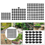 Maxbell Drip Tape Row Ends Leakproof Practical for Lawn Outdoor Irrigation Vegetable 25 Pieces