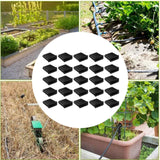 Maxbell Drip Tape Row Ends Leakproof Practical for Lawn Outdoor Irrigation Vegetable 25 Pieces