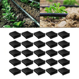 Maxbell Drip Tape Row Ends Leakproof Practical for Lawn Outdoor Irrigation Vegetable 25 Pieces