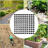 Maxbell Drip Tape Row Ends Leakproof Practical for Lawn Outdoor Irrigation Vegetable 100 Pieces