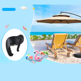 Maxbell Patio Umbrella Crank Handle Patio Umbrella Replacement Parts for Beach Hotel Black