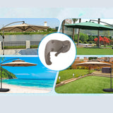 Maxbell Patio Umbrella Crank Handle Patio Umbrella Replacement Parts for Beach Hotel Champagne