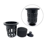 Maxbell 20Pcs Net Pots for Hydroponics Compact Bucket Basket Garden Slotted Mesh Net