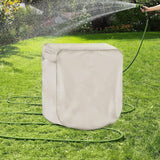 Maxbell Garden Hose Reel Cover Accessories Protective Cover for Outdoor Outside Lawn Beige