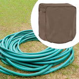 Maxbell Garden Hose Reel Cover Accessories Protective Cover for Outdoor Outside Lawn Coffee