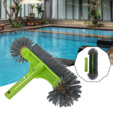 Maxbell 13" Pool Brush Head Professional Strong Bristle Round End for Inground Steps