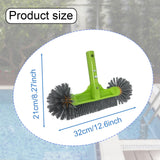 Maxbell 13" Pool Brush Head Professional Strong Bristle Round End for Inground Steps