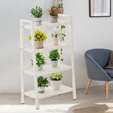Maxbell Plant Stand Decoration Flower Pot Holder Stand for Living Room Patio Outdoor White