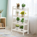 Maxbell Plant Stand Decoration Flower Pot Holder Stand for Living Room Patio Outdoor White
