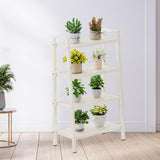 Maxbell Plant Stand Decoration Flower Pot Holder Stand for Living Room Patio Outdoor White
