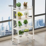 Maxbell Plant Stand Decoration Flower Pot Holder Stand for Living Room Patio Outdoor White