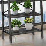 Maxbell Plant Stand Decoration Flower Pot Holder Stand for Living Room Patio Outdoor Black