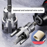 Maxbell Pipe Threader Practical Plumber Tools for Electric Drill for Building Repair 4 point 1.85cmx4.6cm