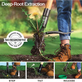 Maxbell Weed Puller Tool Rake for Gardening Detachable Weed Extractor for Patio Yard