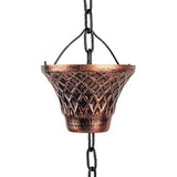 Maxbell Rain Chain for Gutter Home Patio Gazebos Metal Rain Catcher 110.24 inch Long