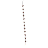 Maxbell Rain Chain for Gutter Home Patio Gazebos Metal Rain Catcher 110.24 inch Long