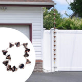 Maxbell Rain Chain for Gutter Home Patio Gazebos Metal Rain Catcher 110.24 inch Long