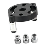 Maxbell 6-10mm Jig Self-centering Drill Guide Kit Aluminum Alloy for Wood Panel Hole 3 Black