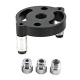 Maxbell 6-10mm Jig Self-centering Drill Guide Kit Aluminum Alloy for Wood Panel Hole 3 Black