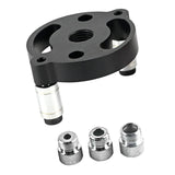 Maxbell 6-10mm Jig Self-centering Drill Guide Kit Aluminum Alloy for Wood Panel Hole 3 Black