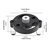 Maxbell 6-10mm Jig Self-centering Drill Guide Kit Aluminum Alloy for Wood Panel Hole 3 Black