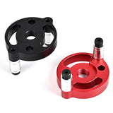 Maxbell 6-10mm Jig Self-centering Drill Guide Kit Aluminum Alloy for Wood Panel Hole 8 Red