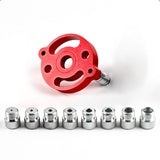 Maxbell 6-10mm Jig Self-centering Drill Guide Kit Aluminum Alloy for Wood Panel Hole 8 Red