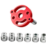 Maxbell 6-10mm Jig Self-centering Drill Guide Kit Aluminum Alloy for Wood Panel Hole 8 Red