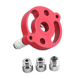 Maxbell 6-10mm Jig Self-centering Drill Guide Kit Aluminum Alloy for Wood Panel Hole 3 Red