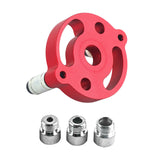 Maxbell 6-10mm Jig Self-centering Drill Guide Kit Aluminum Alloy for Wood Panel Hole 3 Red