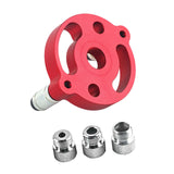 Maxbell 6-10mm Jig Self-centering Drill Guide Kit Aluminum Alloy for Wood Panel Hole 3 Red