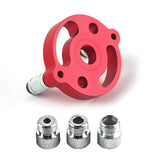 Maxbell 6-10mm Jig Self-centering Drill Guide Kit Aluminum Alloy for Wood Panel Hole 3 Red