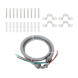 Maxbell 1/2inch x 4ft Non Metallic Liquid Tight AC Whip Kit PVC Spare Parts 10 Gauge