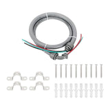 Maxbell 1/2inch x 4ft Non Metallic Liquid Tight AC Whip Kit PVC Spare Parts 10 Gauge