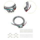 Maxbell 1/2inch x 4ft Non Metallic Liquid Tight AC Whip Kit PVC Spare Parts 10 Gauge