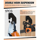 Maxbell Chainsaw Hanger Chainsaw Wall Mount Bracket for Shop Workshop String Trimmer