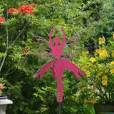 Maxbell Fairy Wind Spinner Housewarming Gift Iron Art Sculpture for Yard Patio Decor