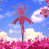 Maxbell Fairy Wind Spinner Housewarming Gift Iron Art Sculpture for Yard Patio Decor