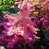 Maxbell Fairy Wind Spinner Housewarming Gift Iron Art Sculpture for Yard Patio Decor
